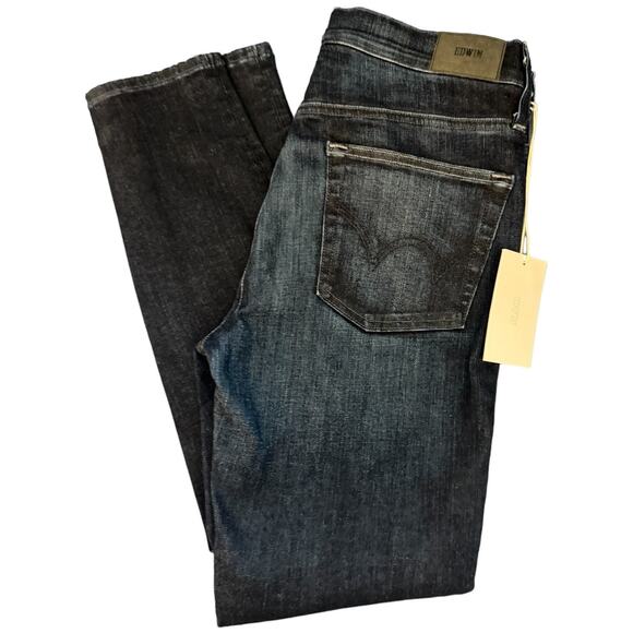 New ~ EDWIN ~ Free People ~  Legend Pixie Mid Rise Skinny Jeans Size 28 - Picture 6 of 10